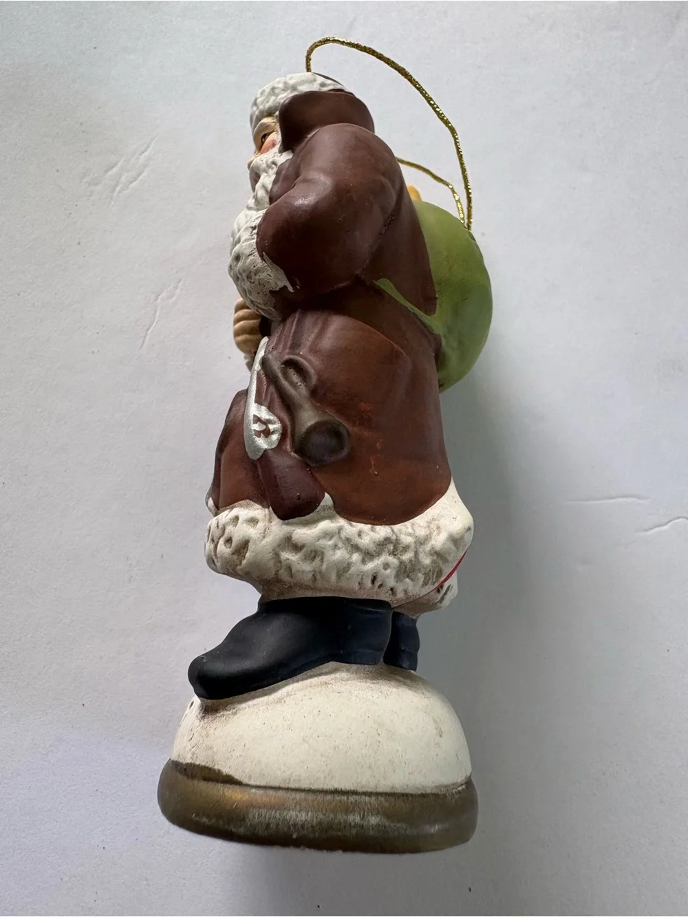 Vintage-Style 1917 Red Santa Figurine Holiday Decoration memories of Santa